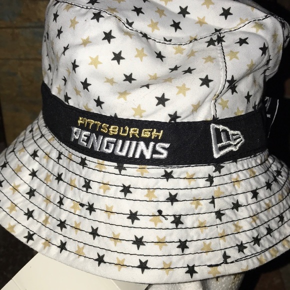 New Era Pittsburgh Penguins 🐧 Bucket Hat Yth - Picture 5 of 6